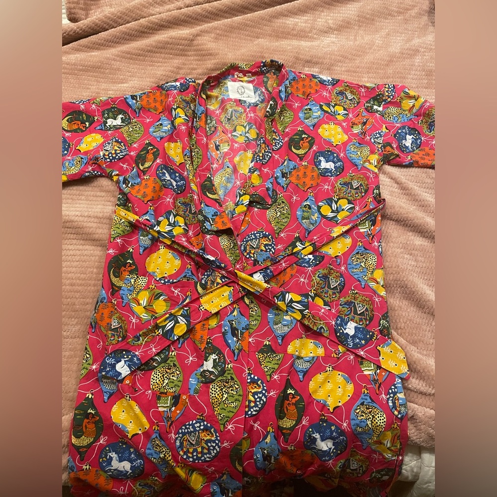 Print Fresh Christmas Bulb Robe